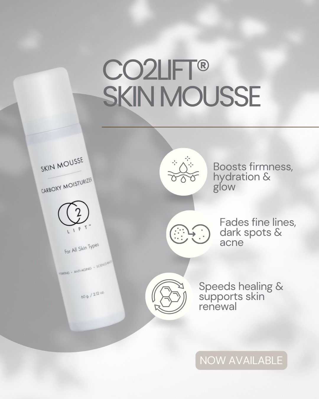 CO2LIFT Skin Mousse carboxy moisturizer